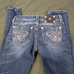 Miss Me Skinny Jeans with Embroidered Back